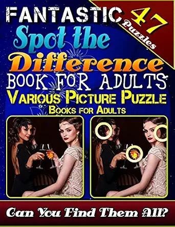 Fantastic Spot the Difference Book for Adults cover